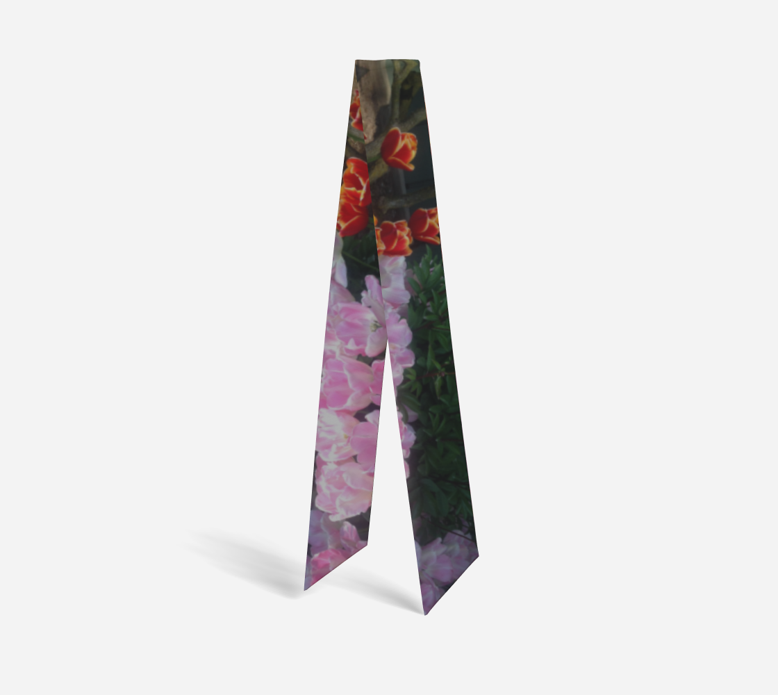Botanical Tulip Full Mirrored Twilly
