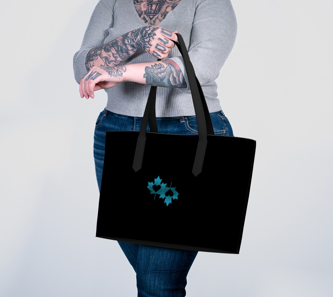 Luxe Compass Teal Tote - Teal Edition