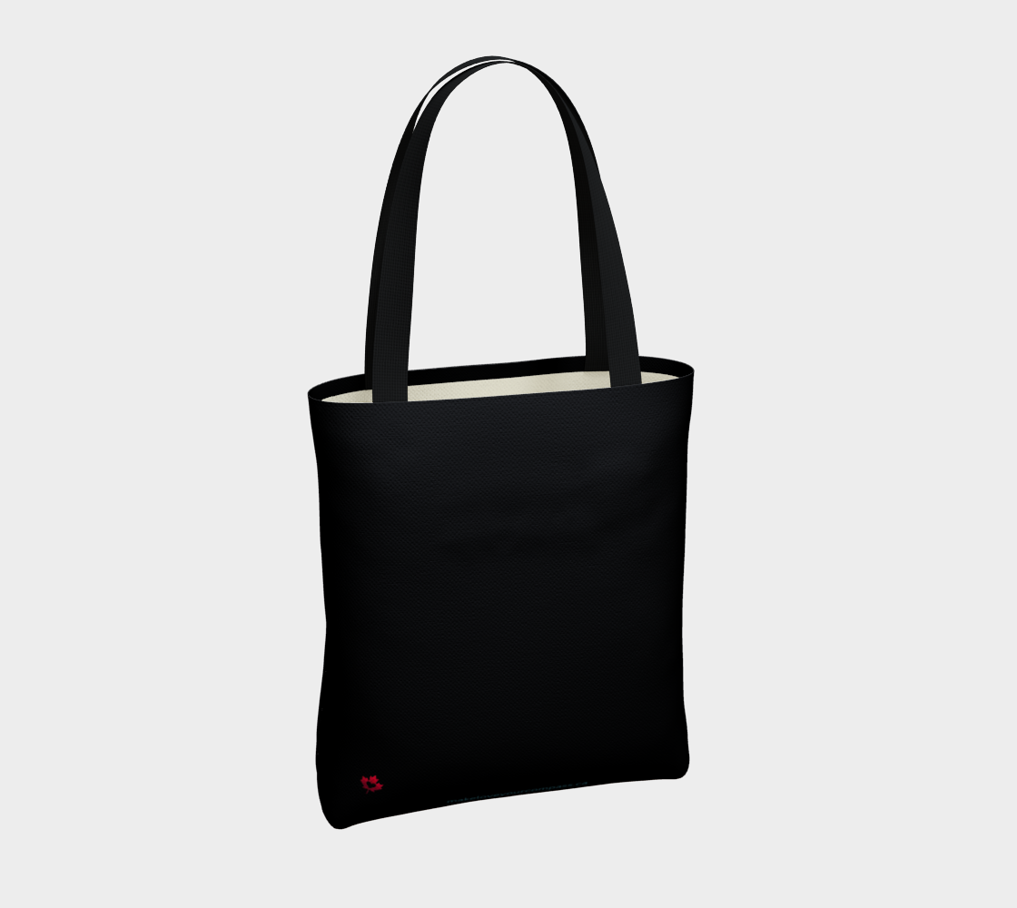 Aurora Glow Canvas Tote Bag with Vegan Leather Straps | Make Love Your Compass