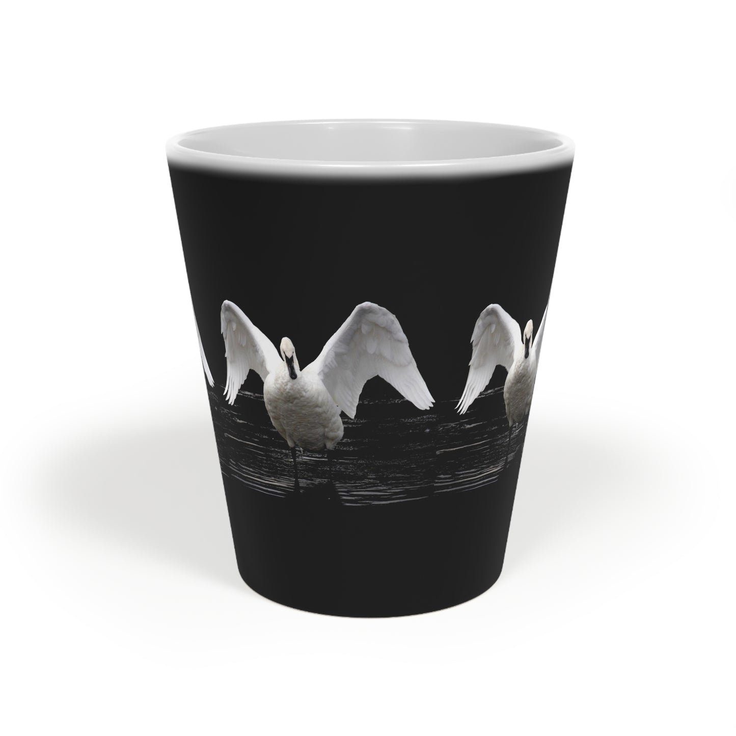 Symphony of Grace – Swan Latte Mug (12oz)