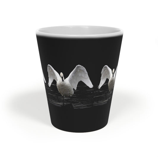 Symphony of Grace – Swan Latte Mug (12oz)