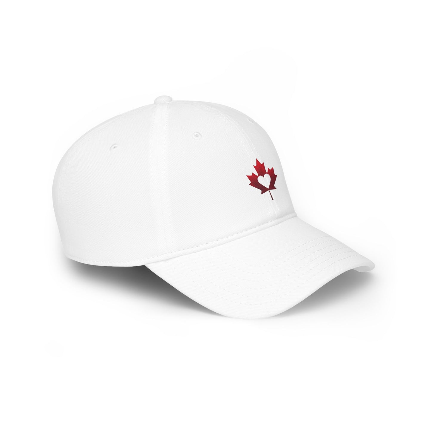 Heart of Canada Cap – White Baseball Hat (Unisex)