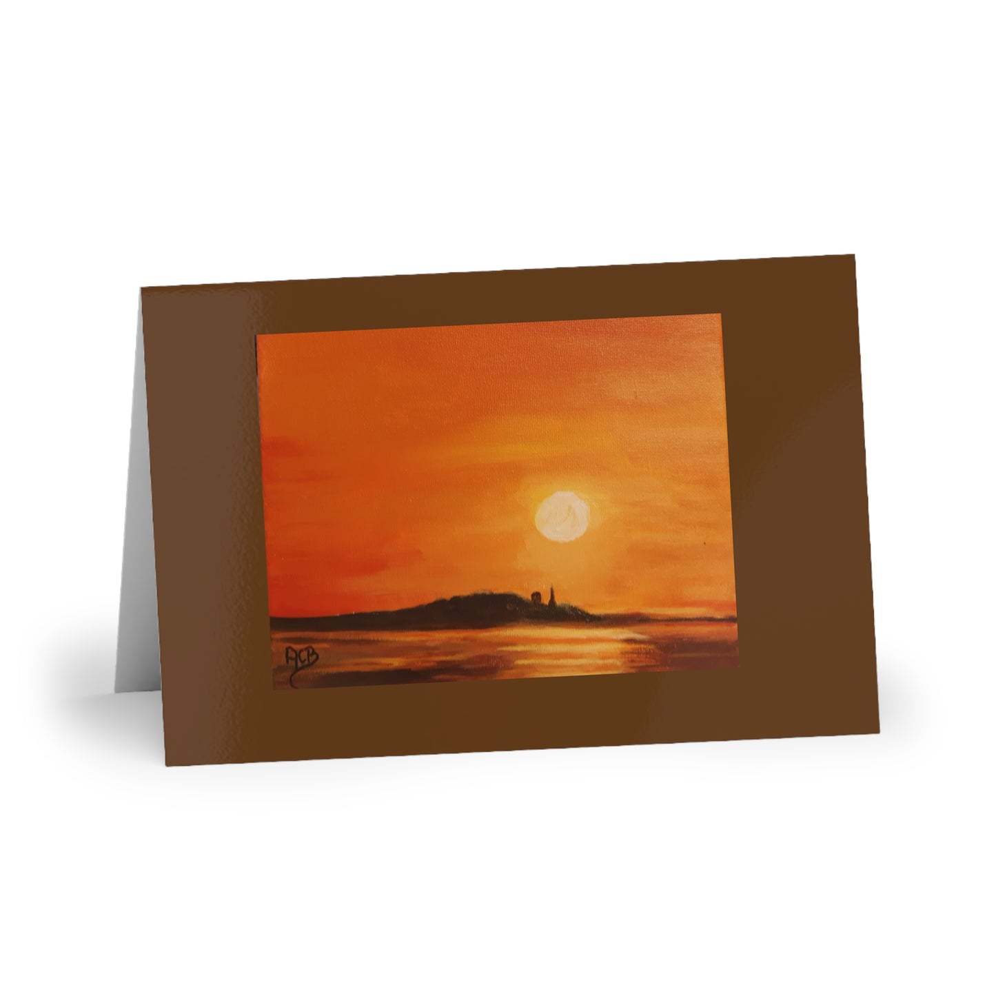 Golden Horizon Greeting Card