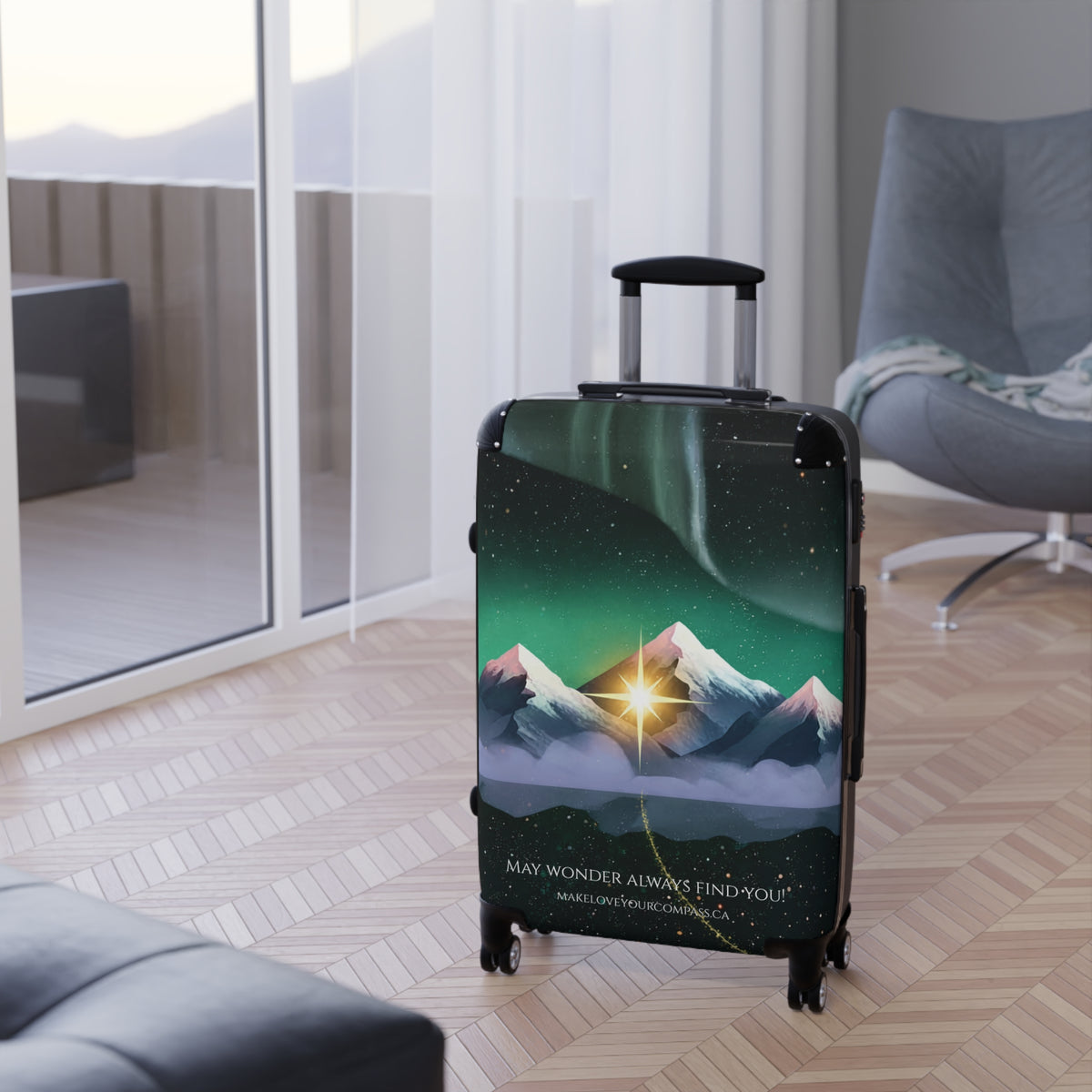 Stardust Journey Mountain Aurora Signature Hardshell Suitcase