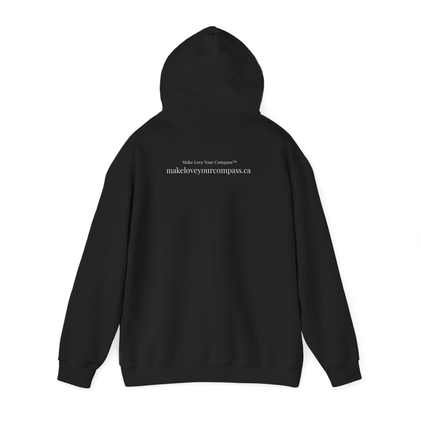 Canada, Always — Sage & Chocolate Heart Hoodie Sweatshirt | Make Love Your Compass®