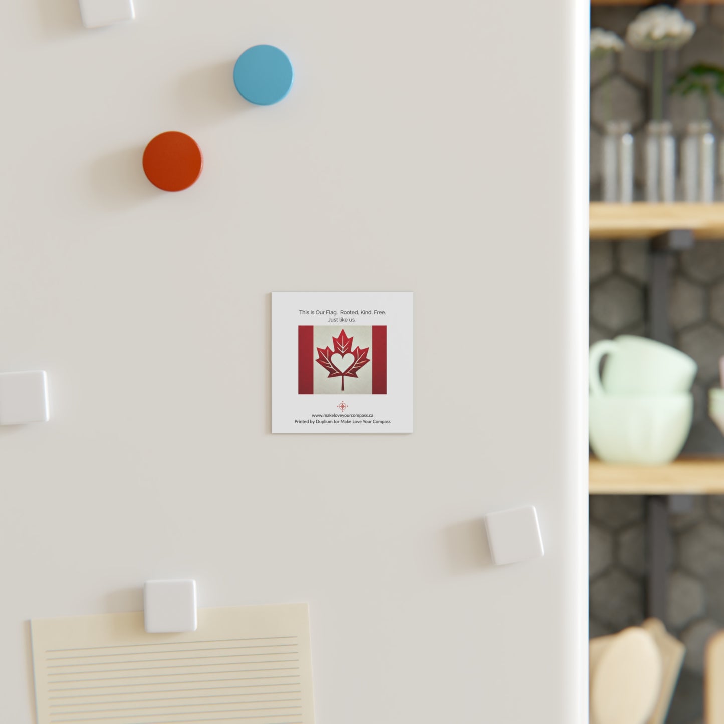 Rooted. Kind. Free. Magnet – Canada Day Edition