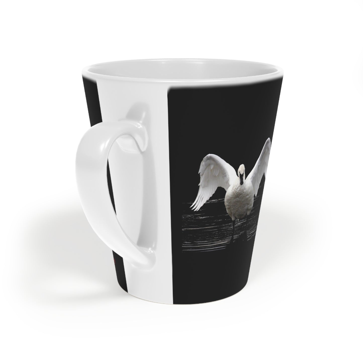 Symphony of Grace – Swan Latte Mug (12oz)