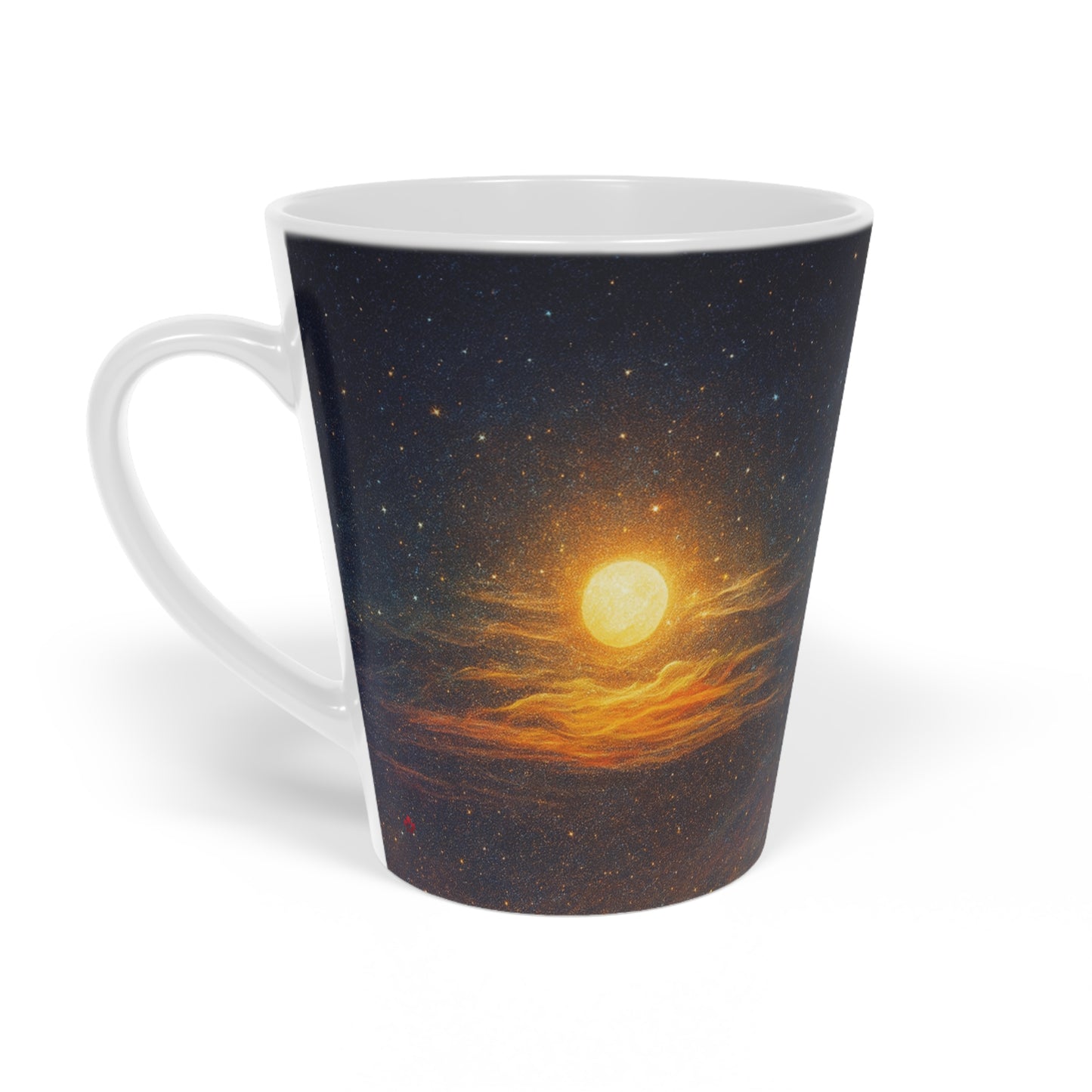 Moonlit Whispers Latte Mug – Canadian-Made Stardust Collection