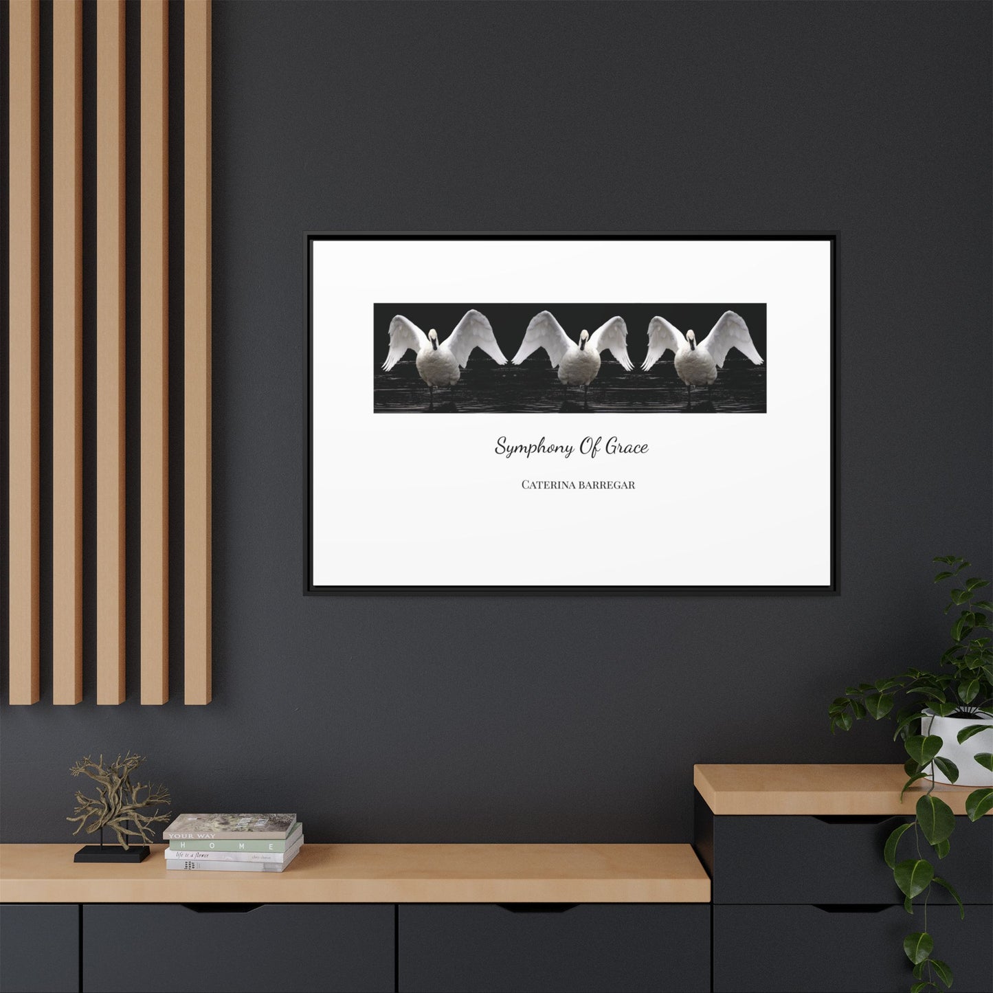 Symphony of Grace – Fine Art Framed Canvas by Caterina Barregar