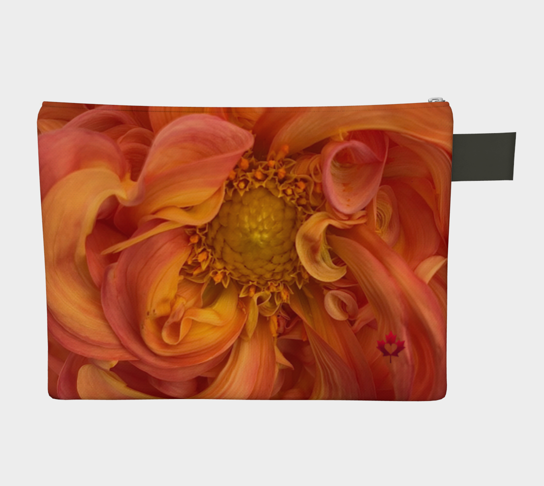 Golden Flame Dahlia Carry All | Make Love Your Compass™
