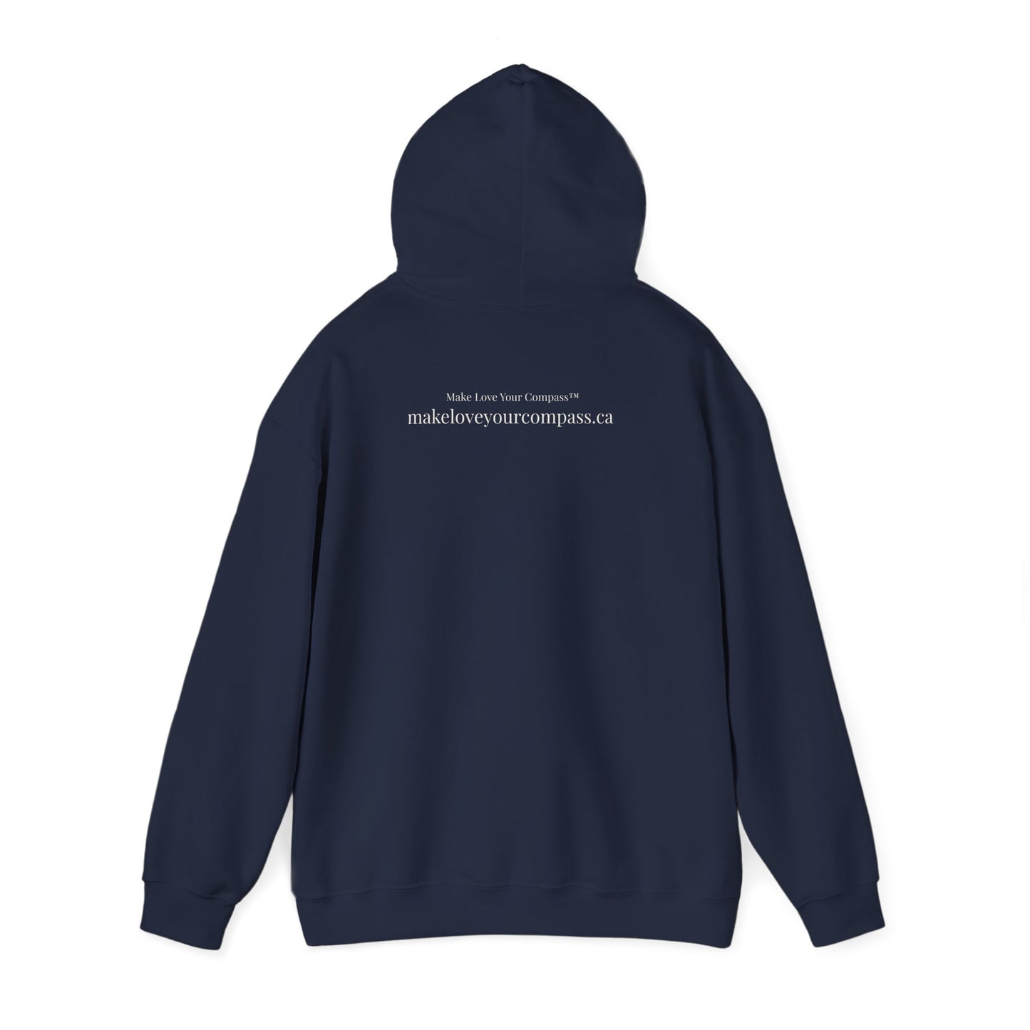 Canada, Always — Sage & Chocolate Heart Hoodie Sweatshirt | Make Love Your Compass®