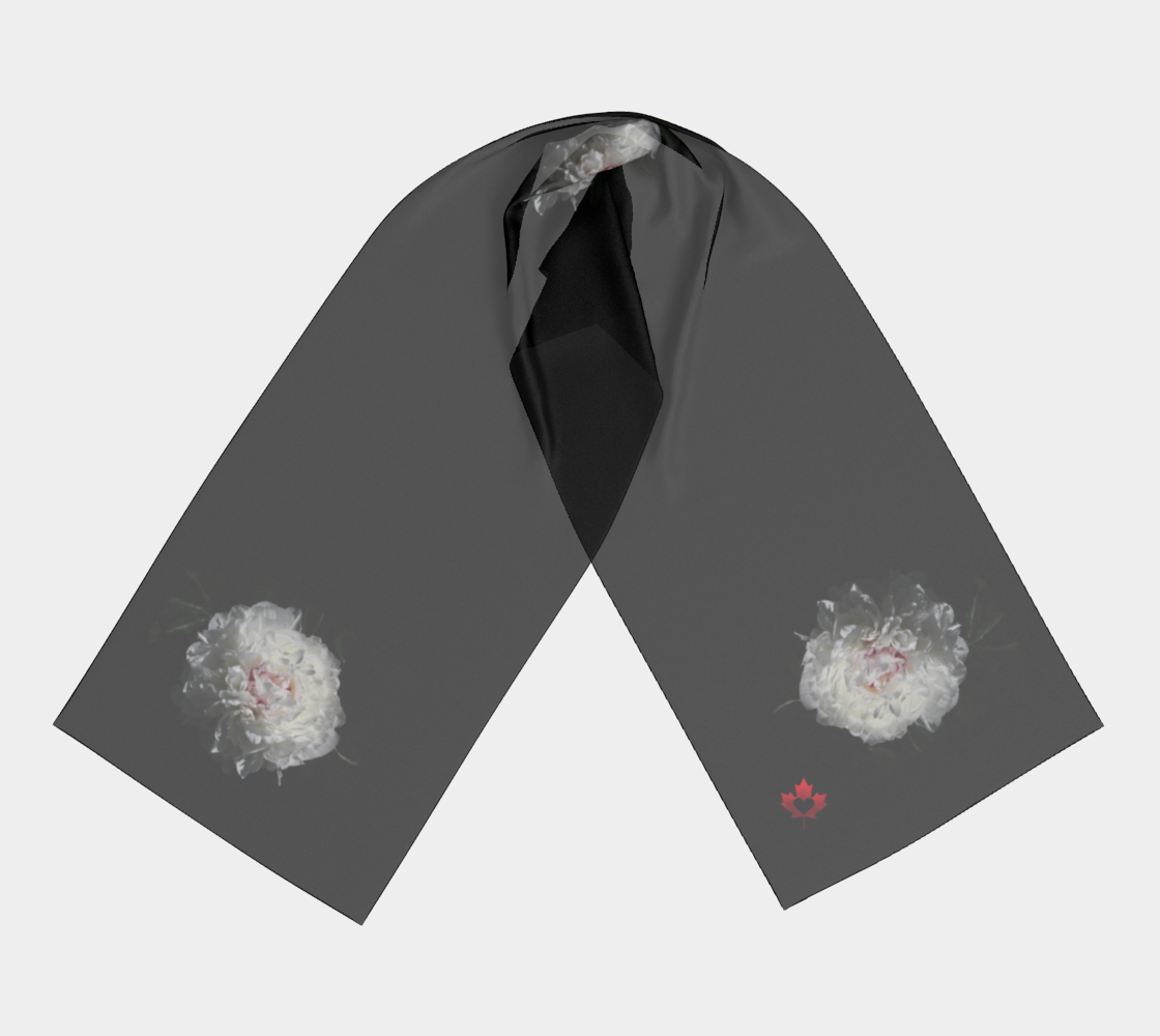 Luxe Peony Midnight Scarf | Make Love Your Compass™