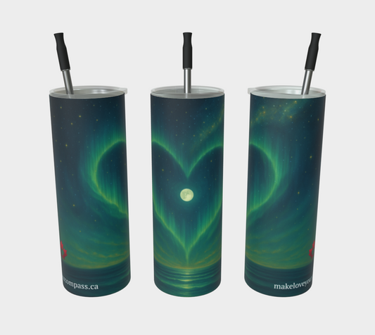 Aurora Luxe Tumbler – Make Love Your Compass™ Luxe Collection