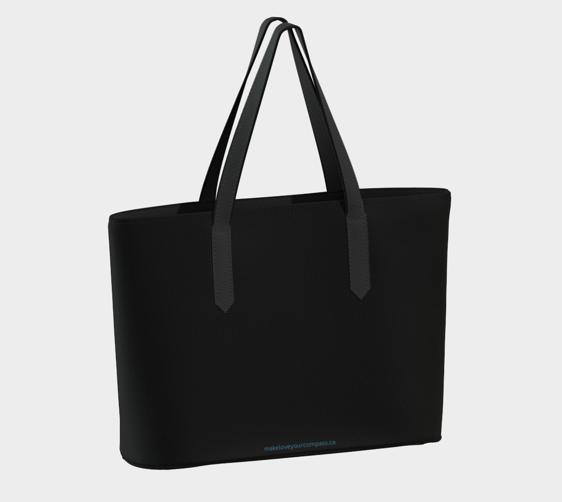 Luxe Compass Teal Tote - Teal Edition