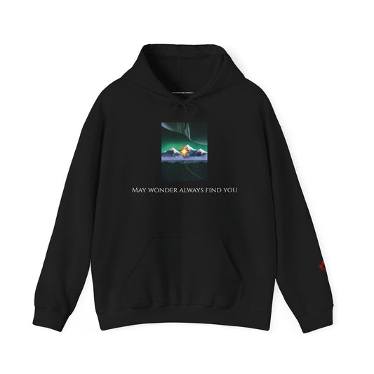 Stardust Journey Mountain Aurora Heavyweight Hoodie