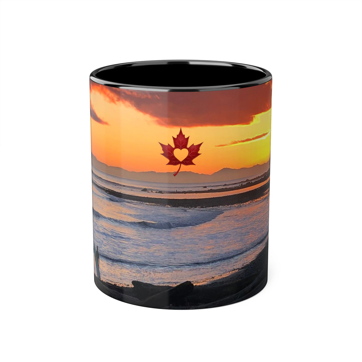 Make Love Your Compass | Tomorrow's Promise Sunset Accent Mug | 11oz