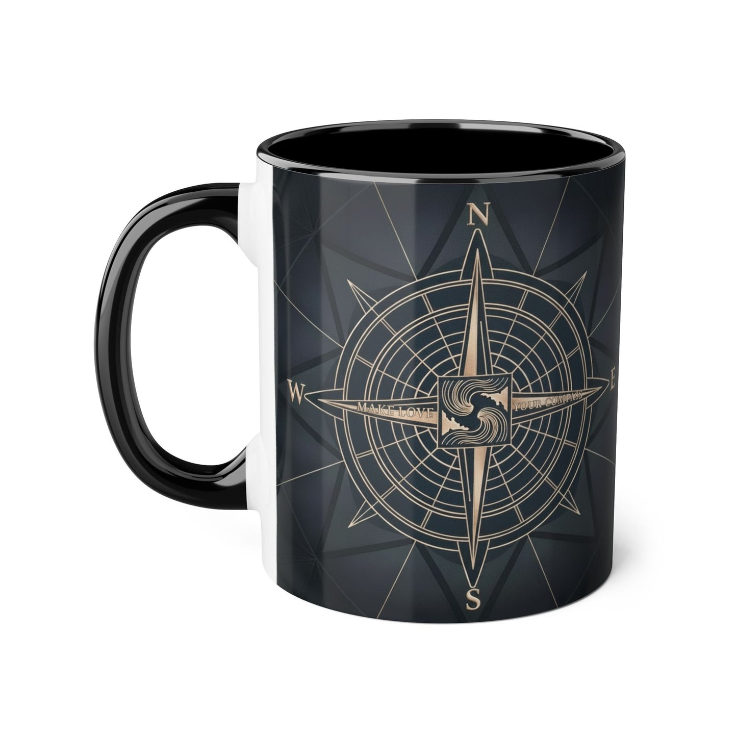 Navigate Love Compass Mug - Premium 11oz Coffee Mug for Him