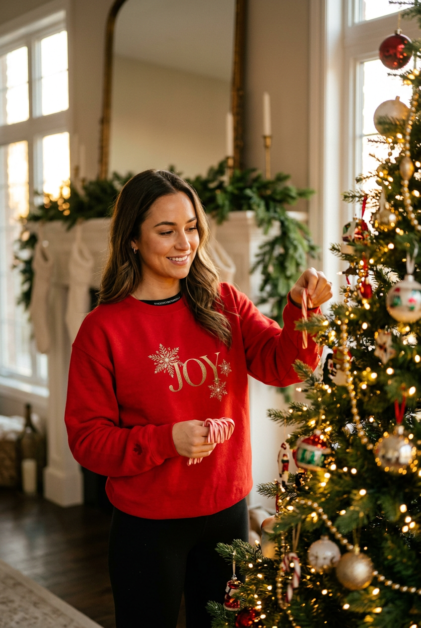 Joy Christmas Snowflake Sweatshirt