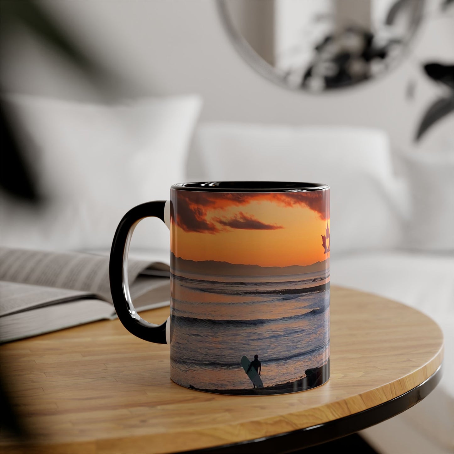 Make Love Your Compass | Tomorrow's Promise Sunset Accent Mug | 11oz