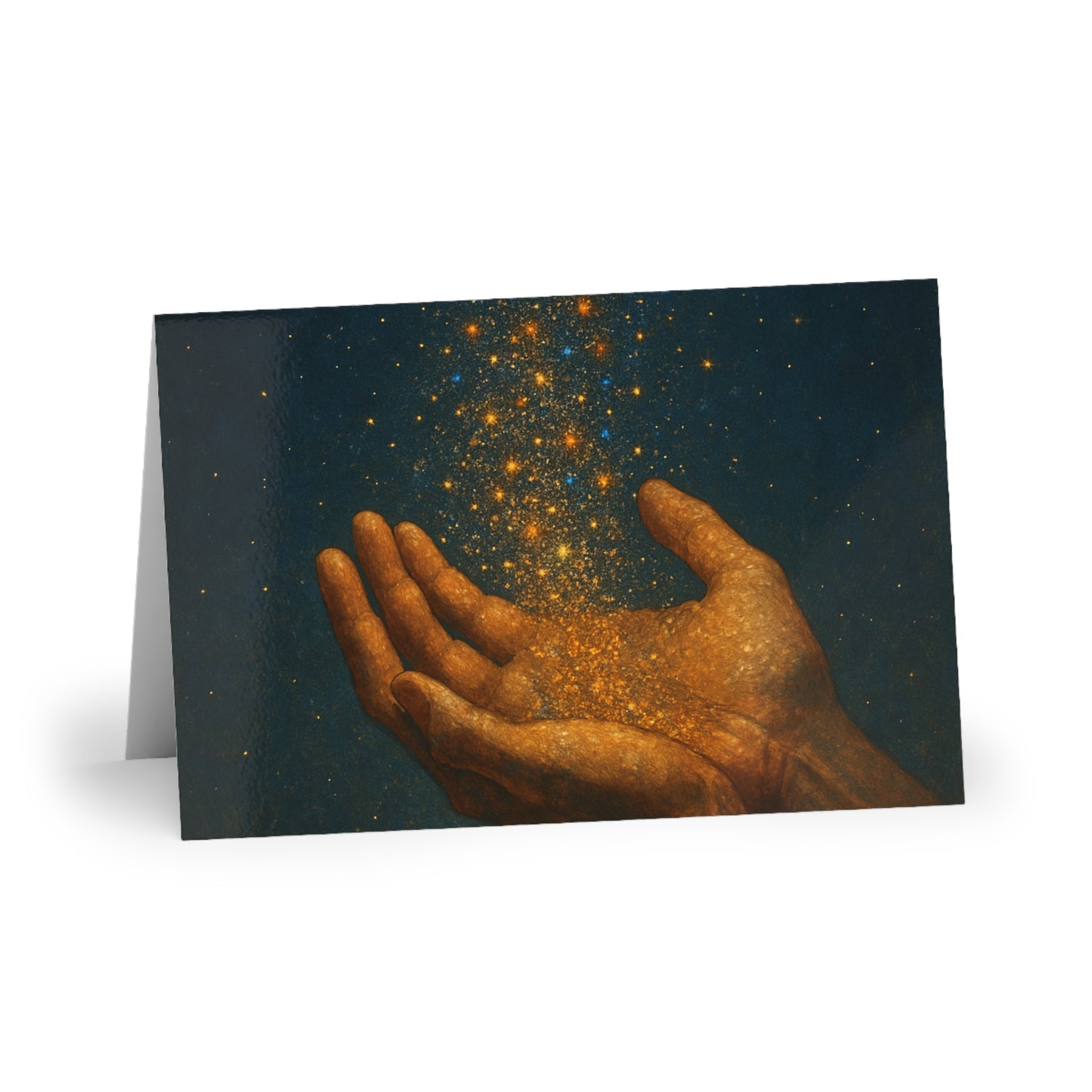 Stardust Wishes Greeting Card - Blank Inside - Make Love Your Compass™