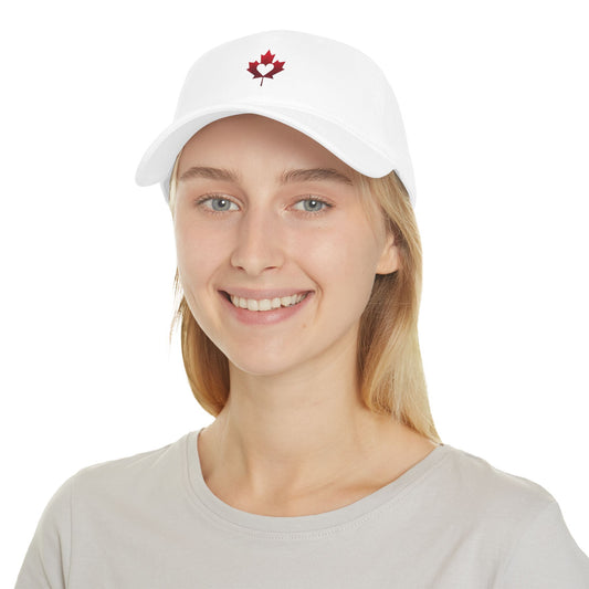 Heart of Canada Cap – White Baseball Hat (Unisex)