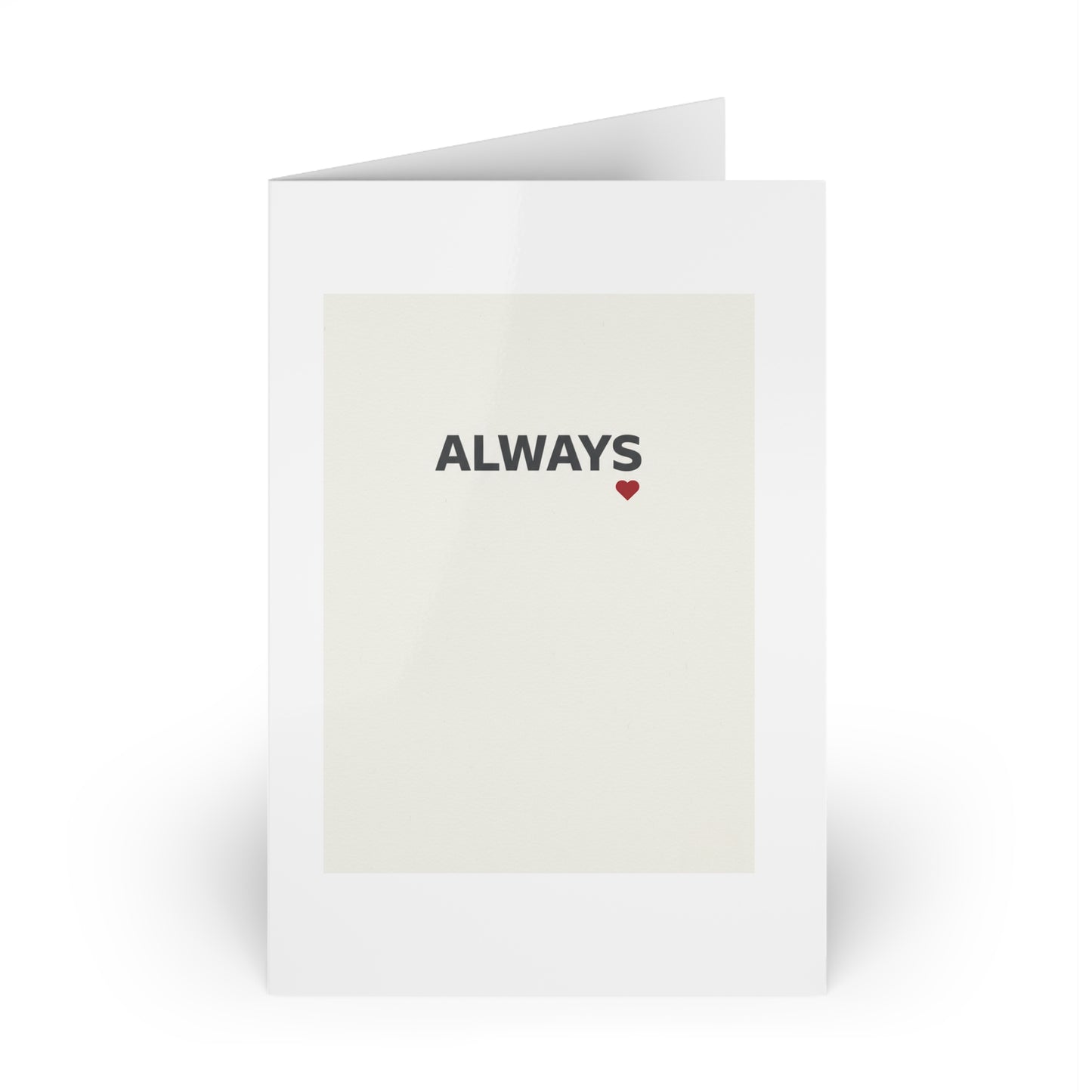 ALWAYS Valentine's Card - Minimalist Love Greeting Card