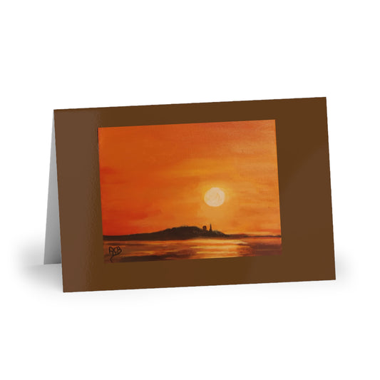 Golden Horizon Greeting Card - Nature Inspired Art - Made In Canada