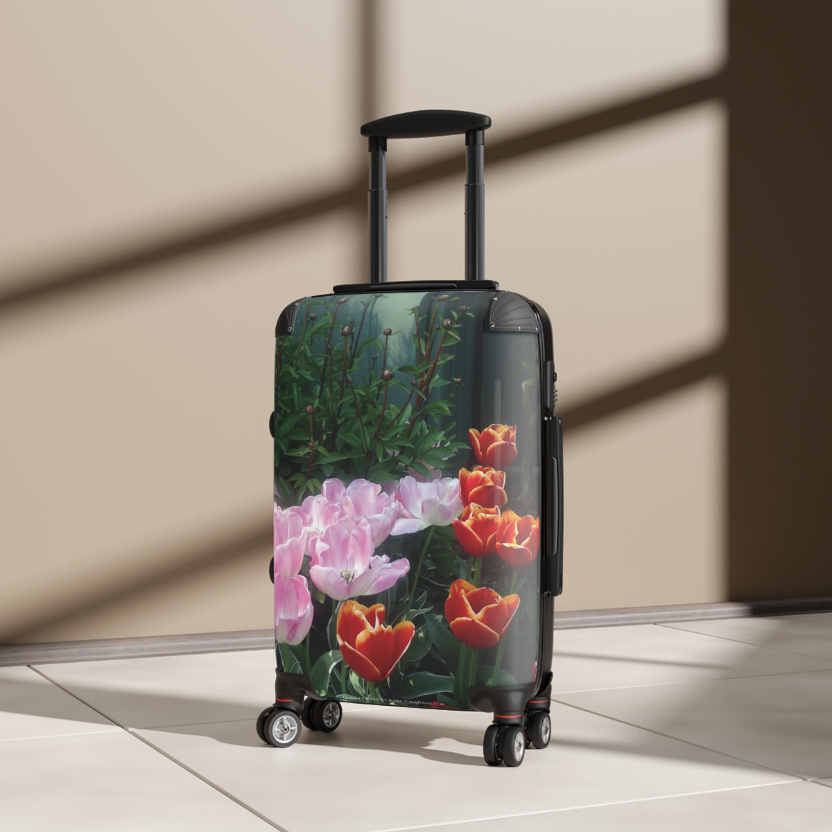 Skagit Tulip Festival Graphic Hardshell Rolling Suitcase