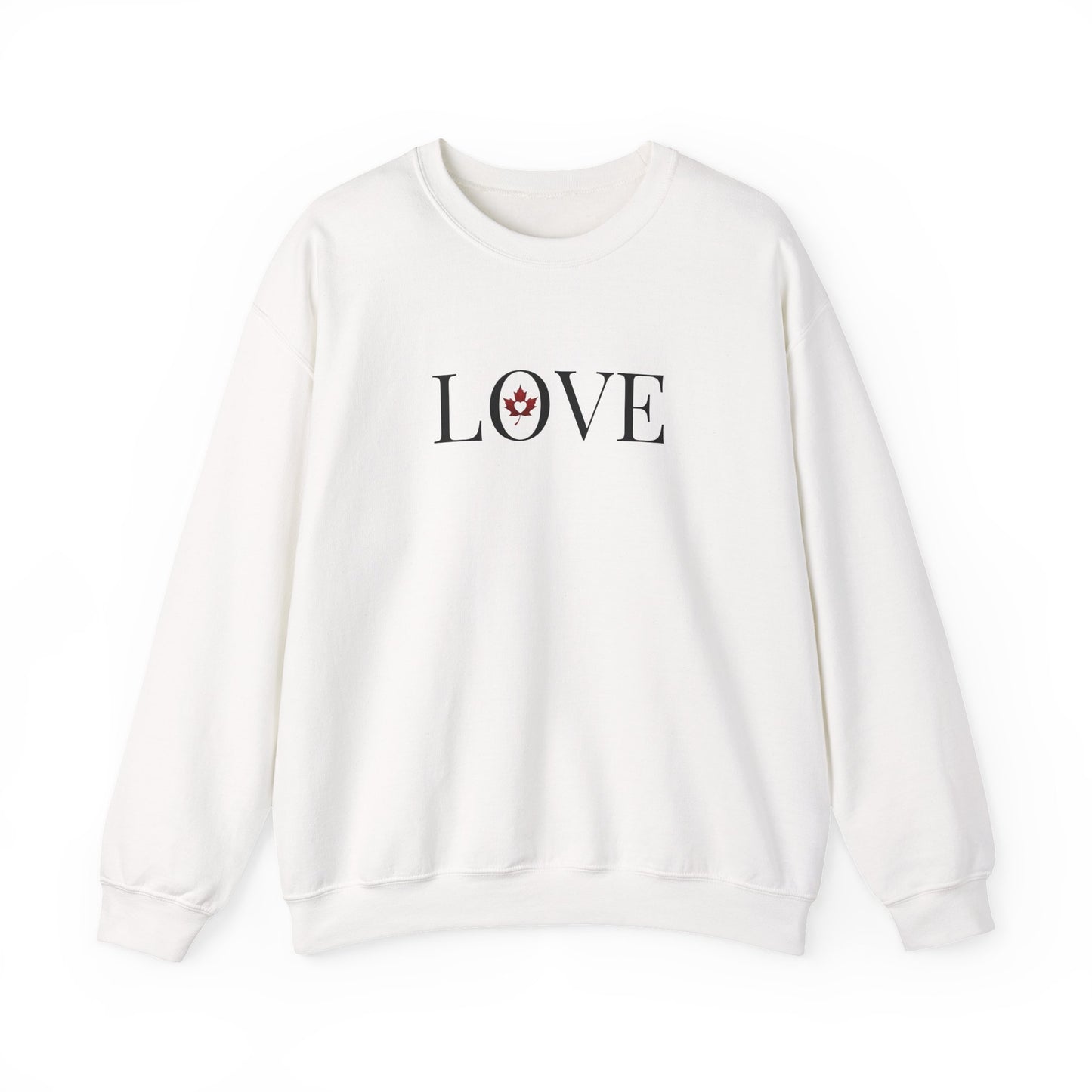Make Love Your Compass | Unisex Maple Heart LOVE Graphic Sweatshirt