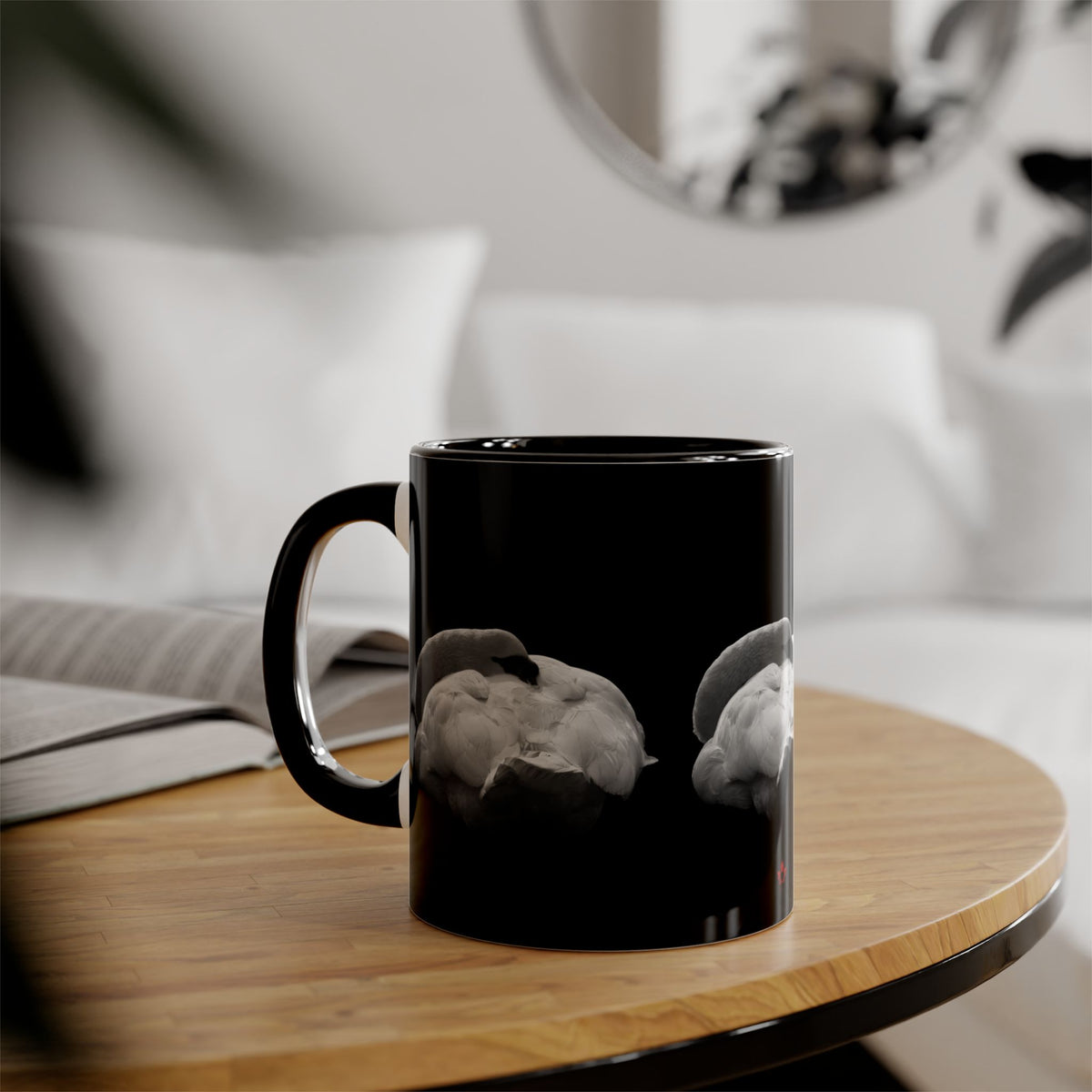 Make Love Your Compass | White Swan Photo Mug | Accent 11oz