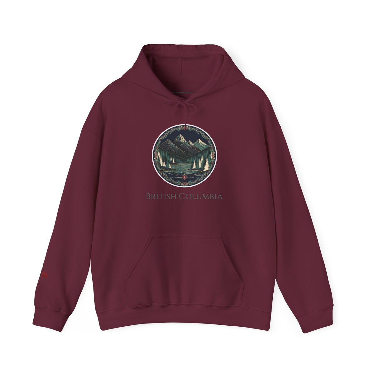 British Columbia Mountain Circle Premium Heavyweight Hoodie