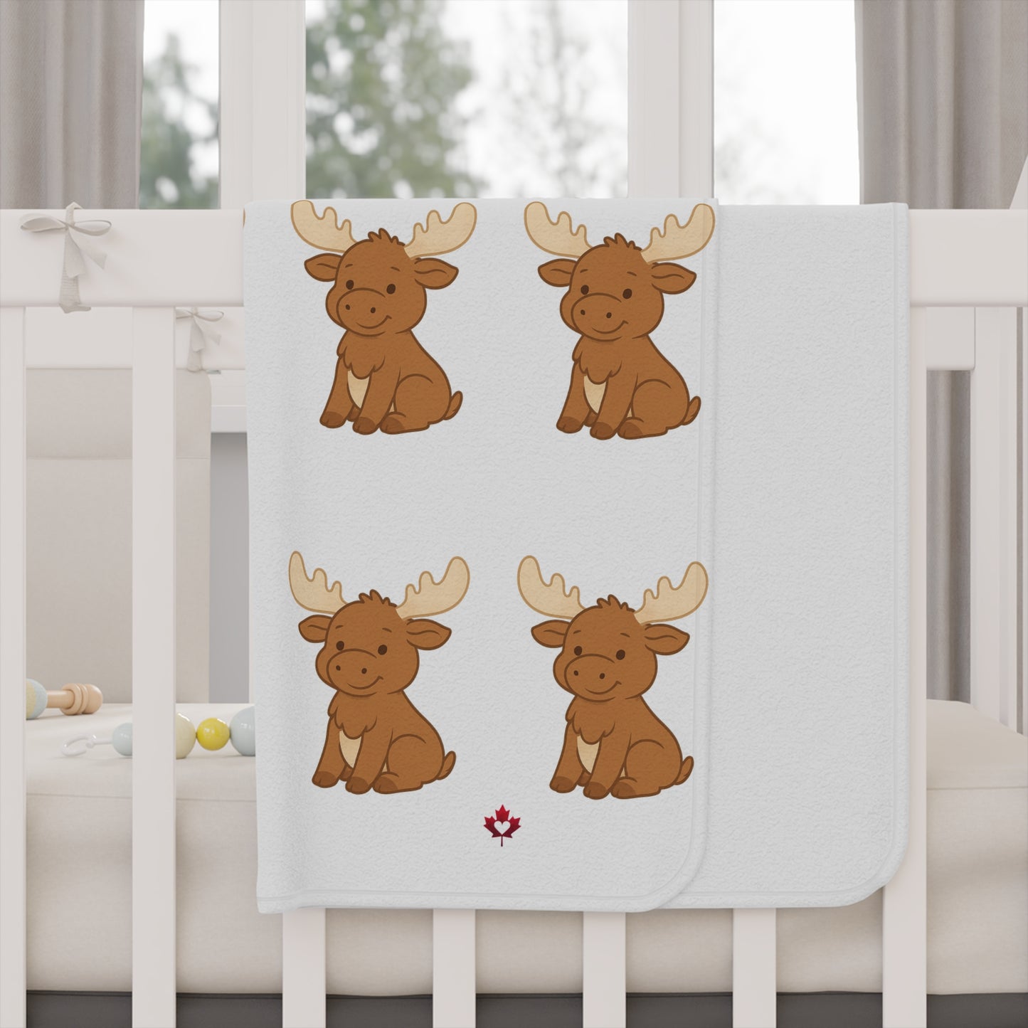 Canadian Moose Baby Blanket – Soft Fleece | Where Kindness Grows Collection