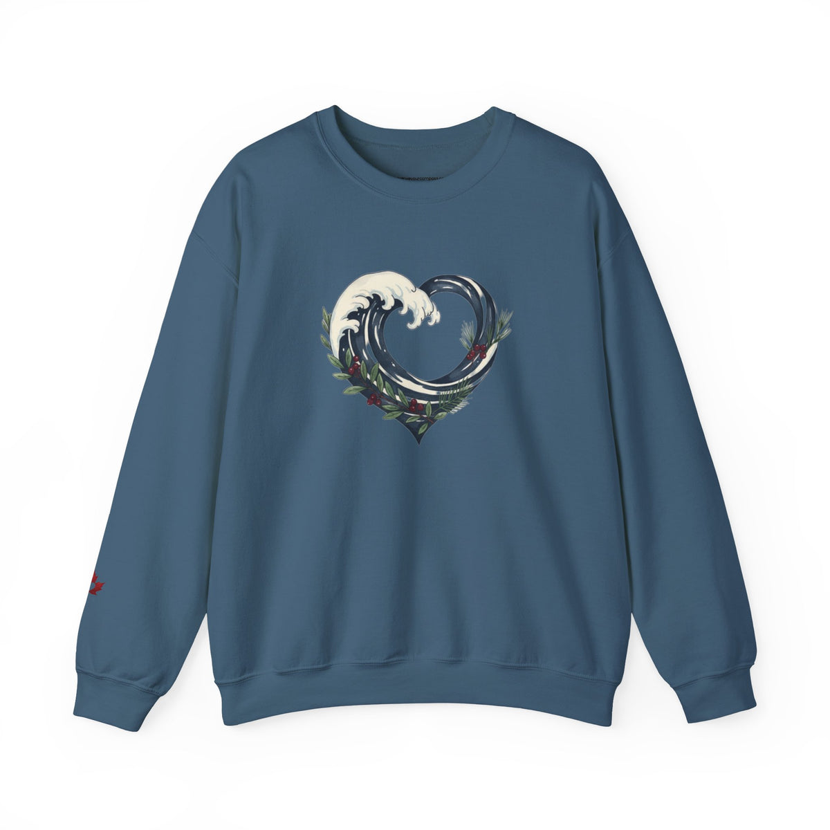 Wave Heart Crewneck Sweatshirt