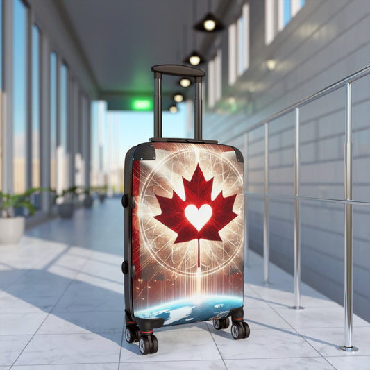 Kindness Travels: Canadian Maple Heart Carry-On Suitcase S/M/L