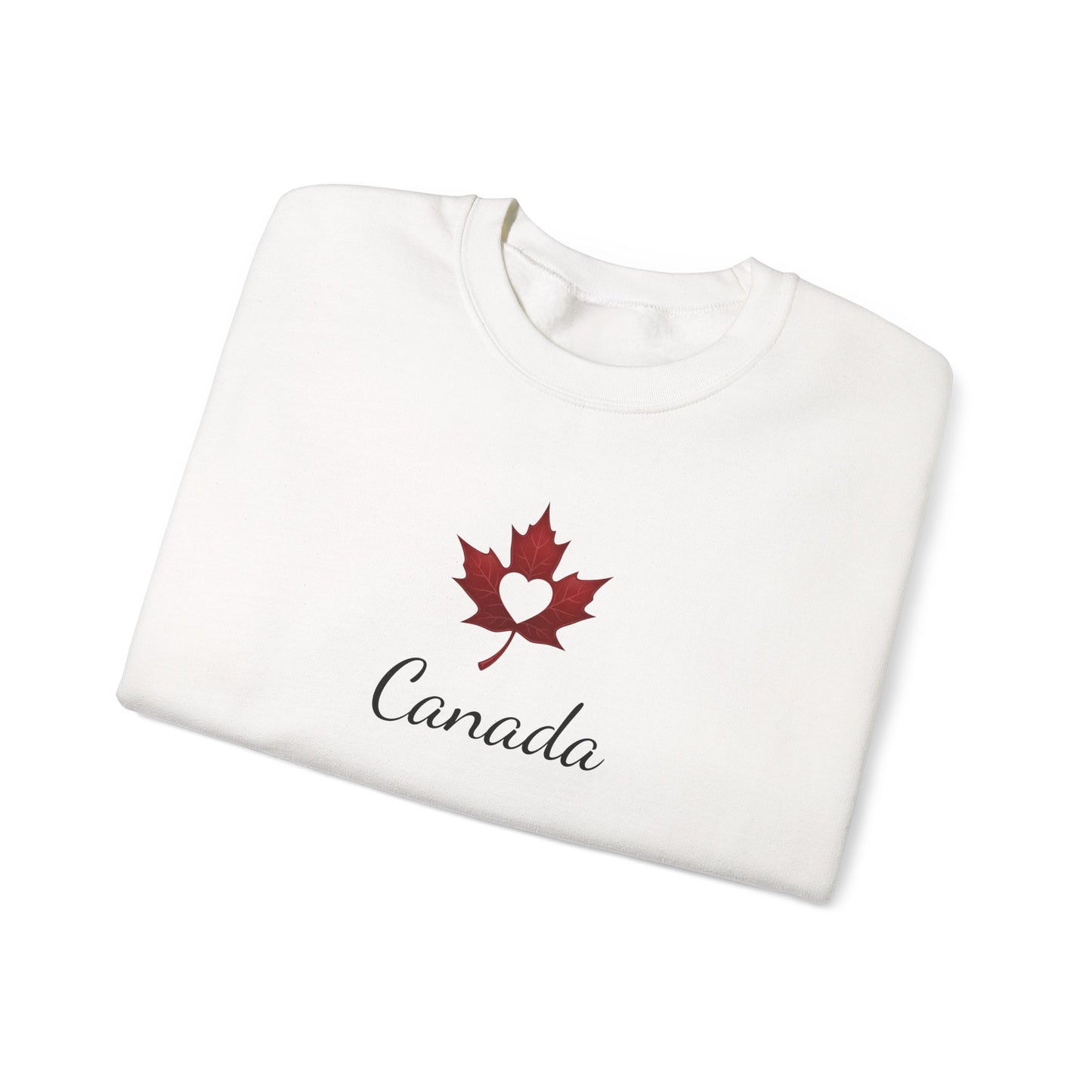 Make Love Your Compass | Canada Sweatshirt with Maple Heart Moti