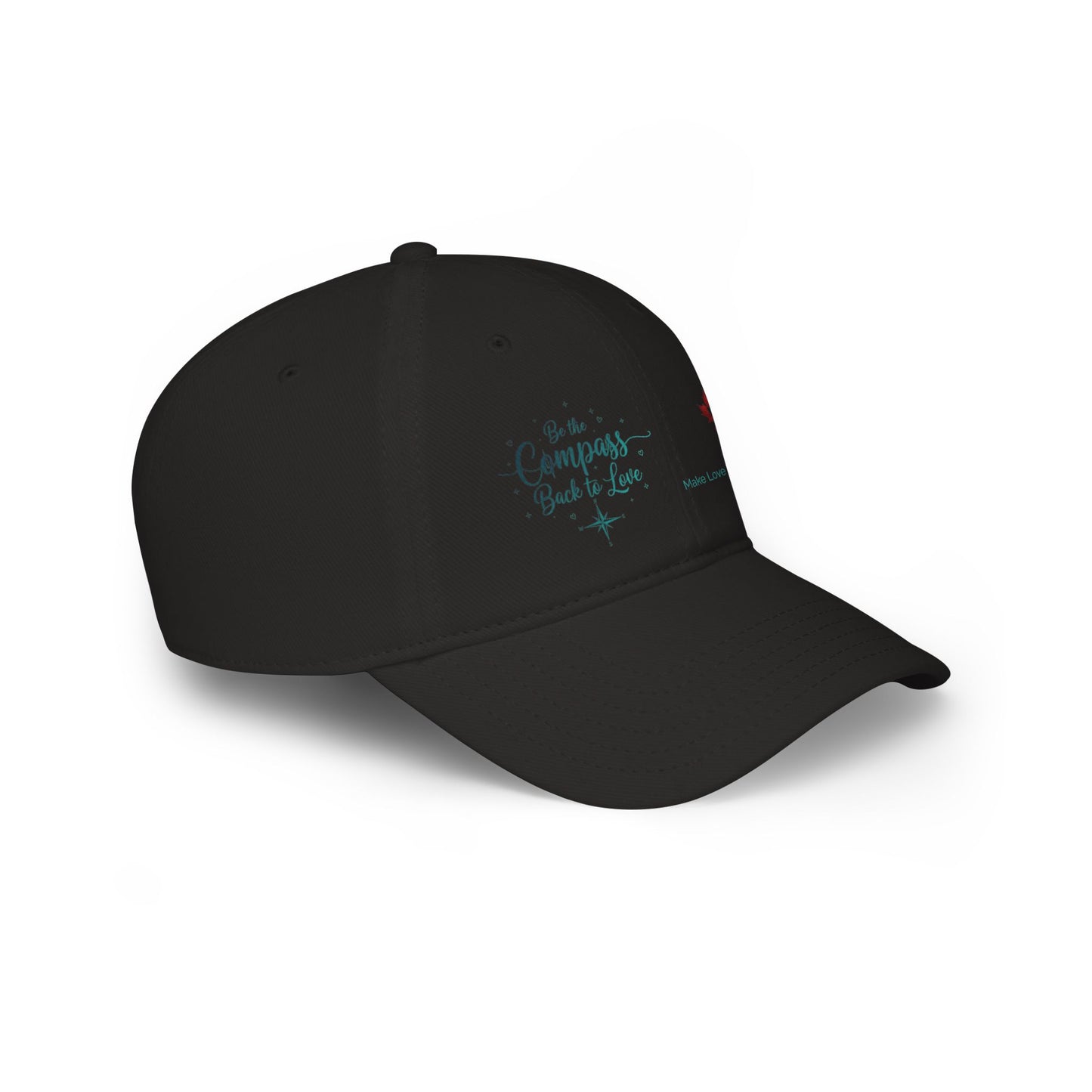 Make Love Your Compass | Black Baseball Cap