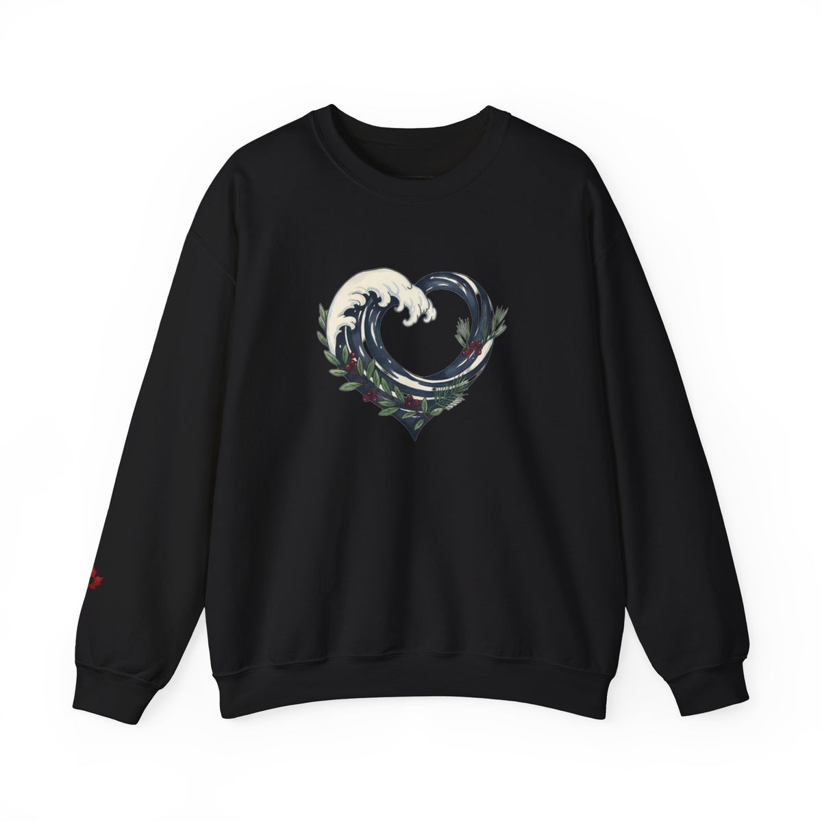 Wave Heart Crewneck Sweatshirt