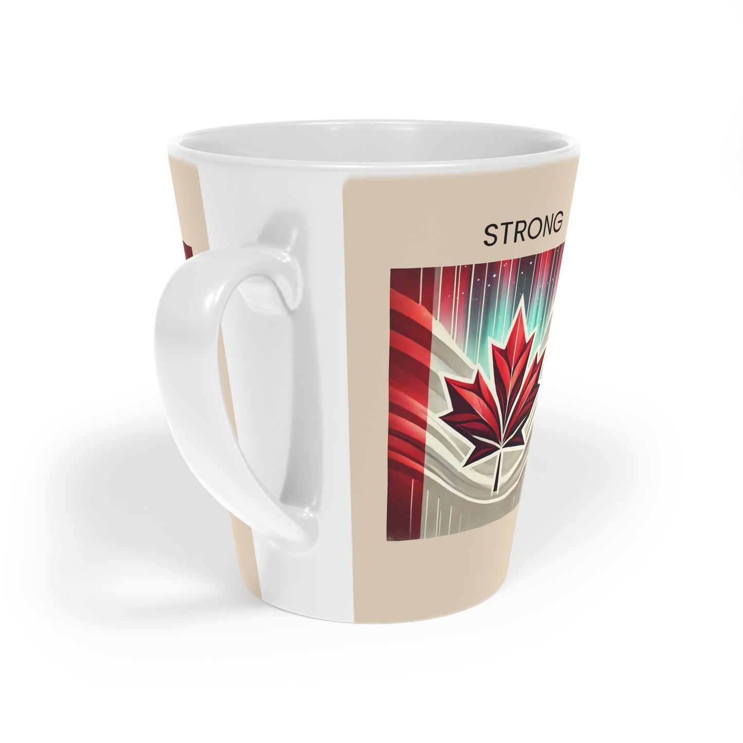Oh, Canada—a land where kindness leads, hearts stay open, and love is our true North. 🇨🇦. Latte Mug, 12oz