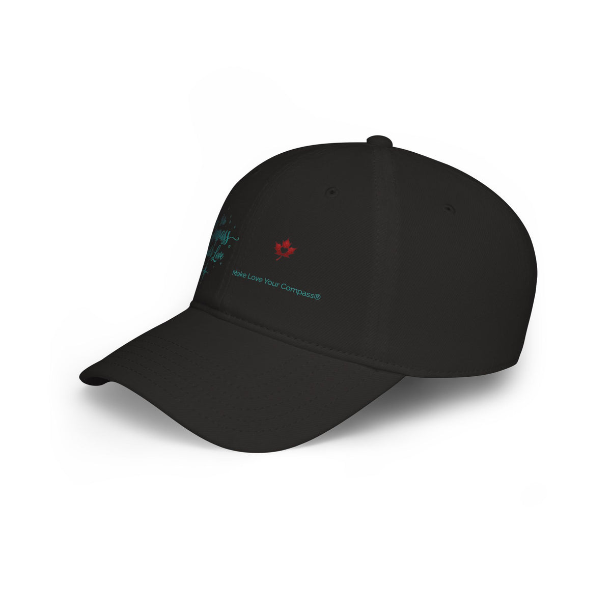 Make Love Your Compass | Black Baseball Cap