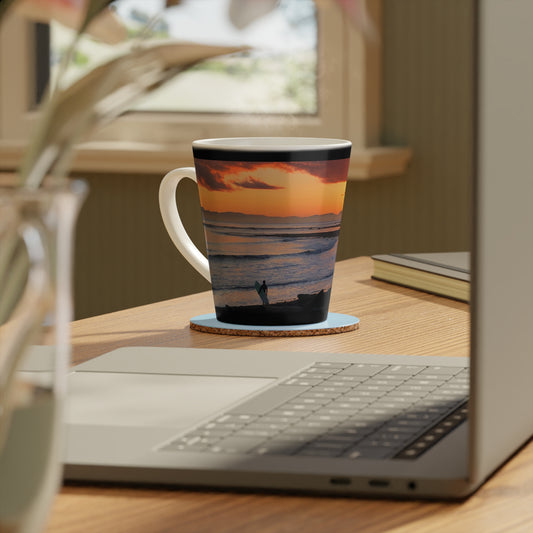 Sunset Beach Latte Mug — 12oz Coastal Coffee Cup