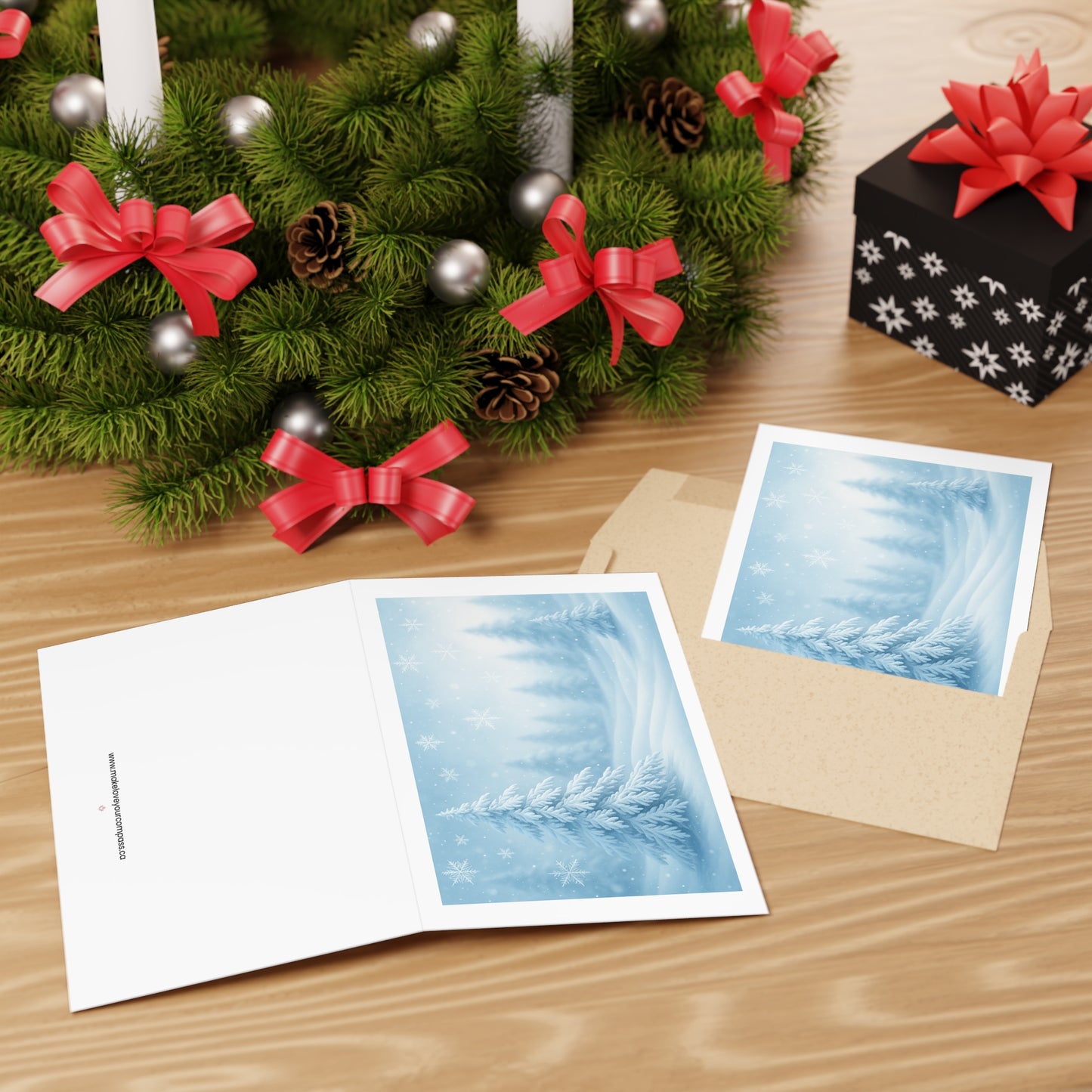 Winter Forest Serenity Greeting Card — Inspired by Nature Collection (1 or 10 pcs)