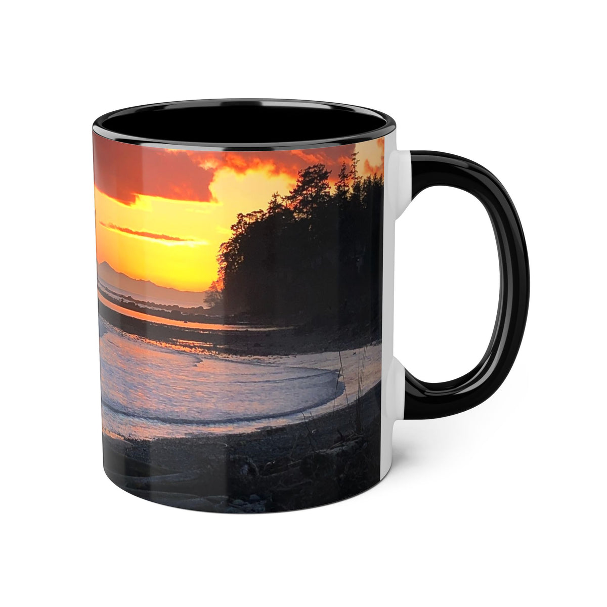Make Love Your Compass | Tomorrow's Promise Sunset Accent Mug | 11oz
