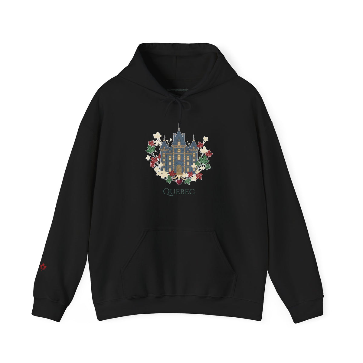 Quebec Historic Chateau Crest Premium Hoodie