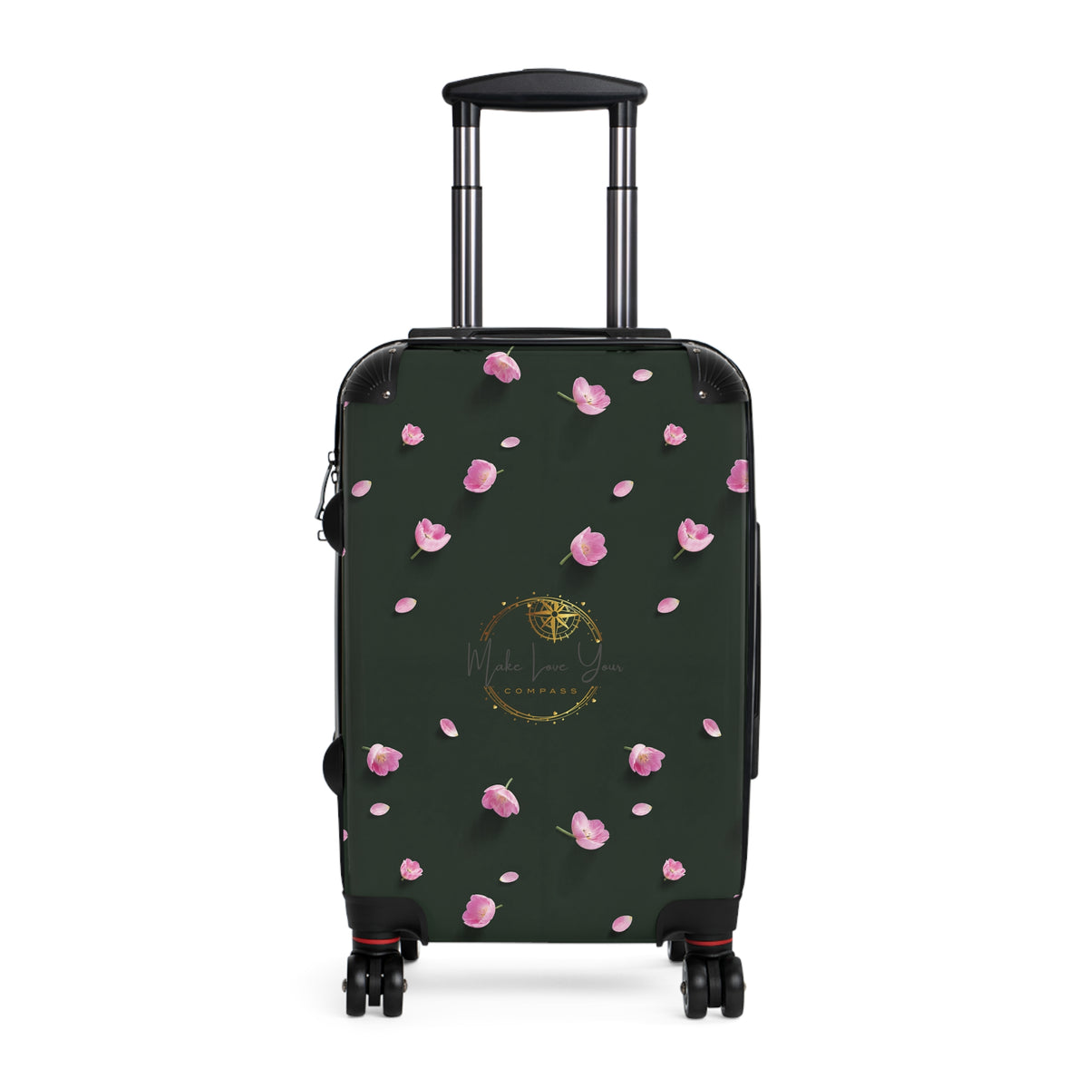 Botanic Bloom Deep Forest Green Premium Hardshell Suitcase
