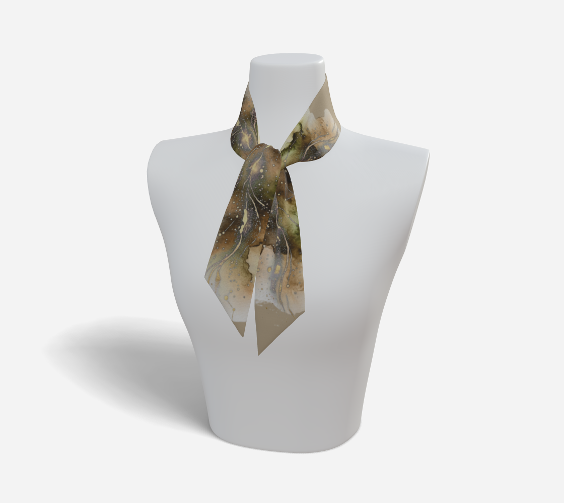 Savouring Wonder Silk Constellation Twilly Scarf