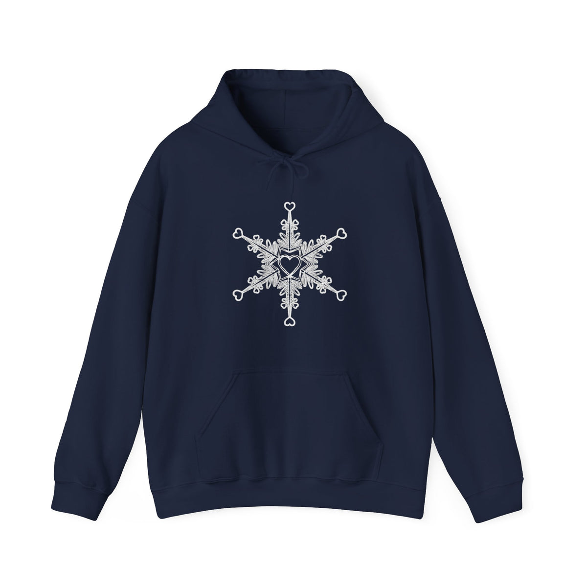 Make Love Your Compass | Snowflake Heart Compass Graphic Hoodie