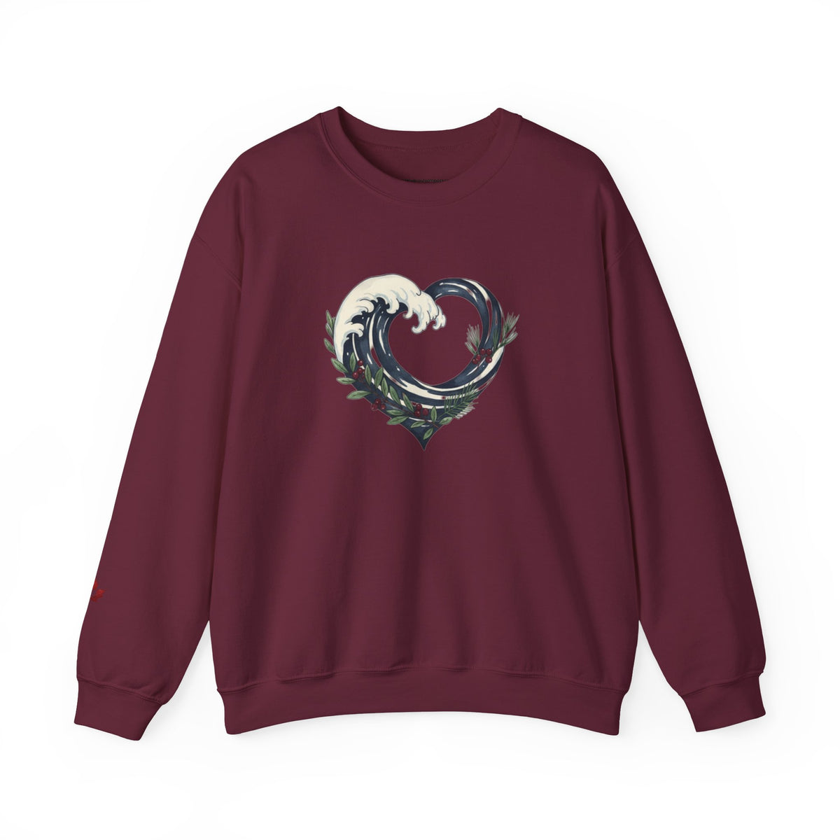 Wave Heart Crewneck Sweatshirt