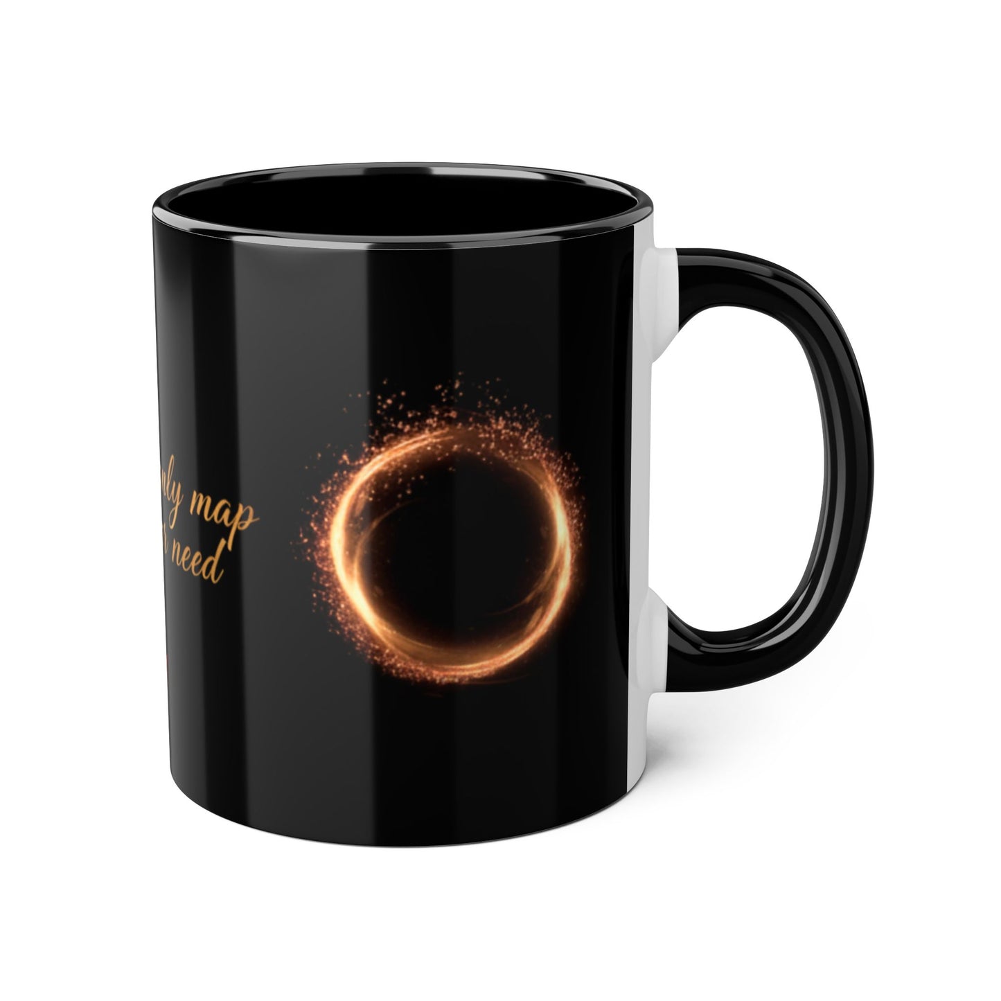 Make Love Your Compass | Love Is The Only Map You Will Ever Need Accent Mug | 11oz