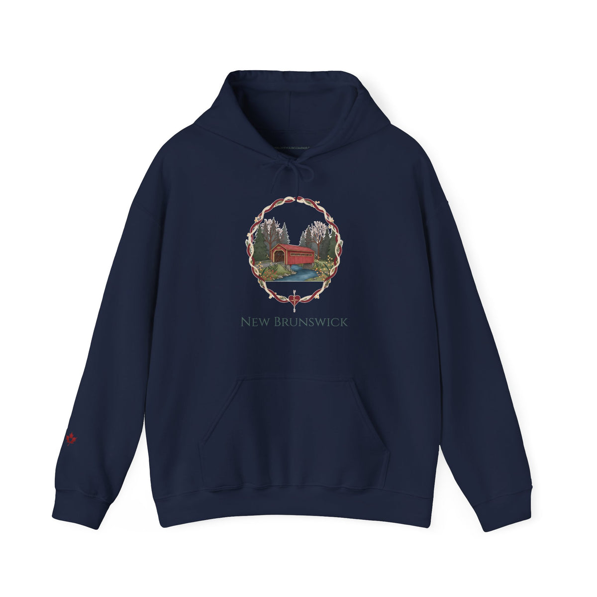 New Brunswick Covered Bridge Crest Premium Hoodie