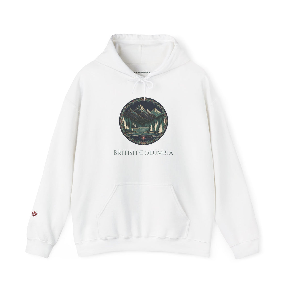 British Columbia Mountain Circle Premium Heavyweight Hoodie